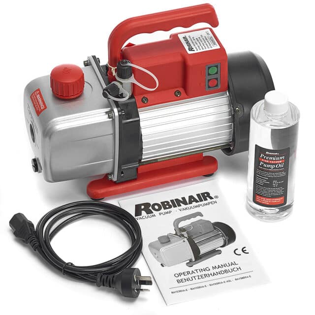 robinair 15501a e a2l 128 l/min vacuum pump